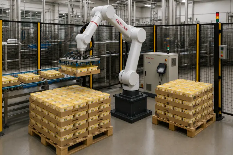 Rokae margarin palletizing