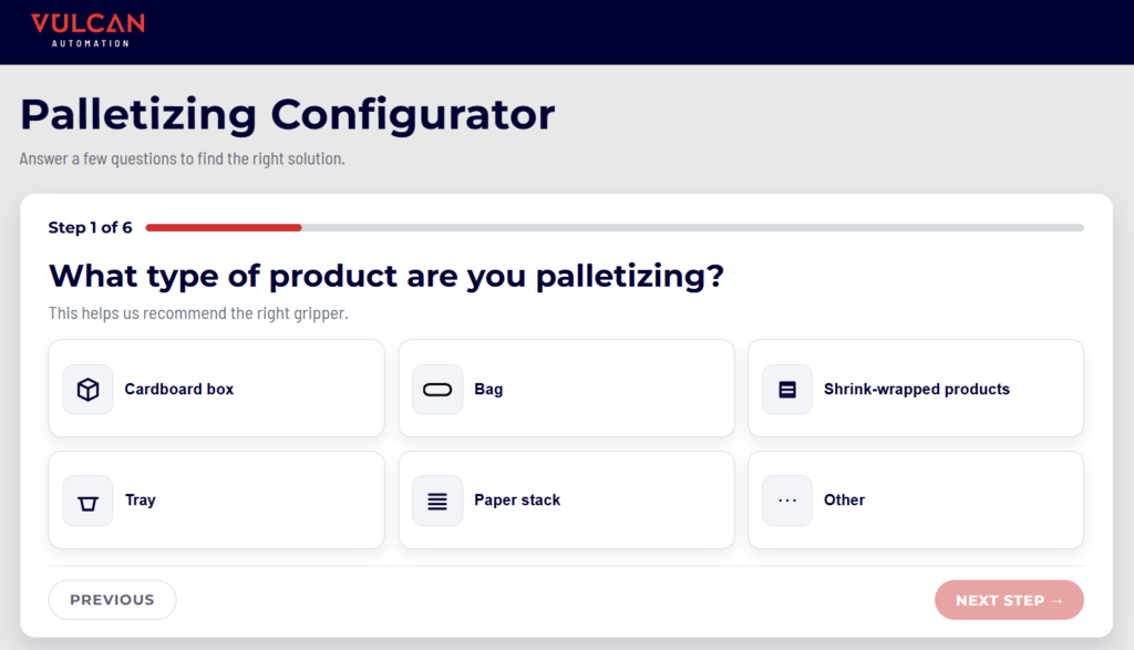 Palletizing Configurator